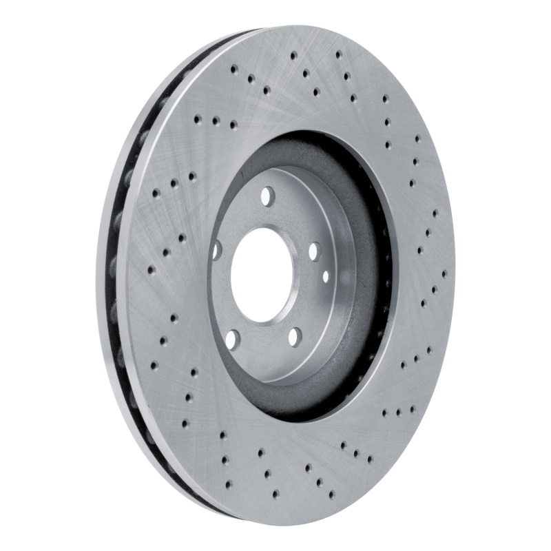 Mercedes-Benz CLK55 AMG Brake Rotor (1) - Front - R1 Concepts - Drilled - `03-`07